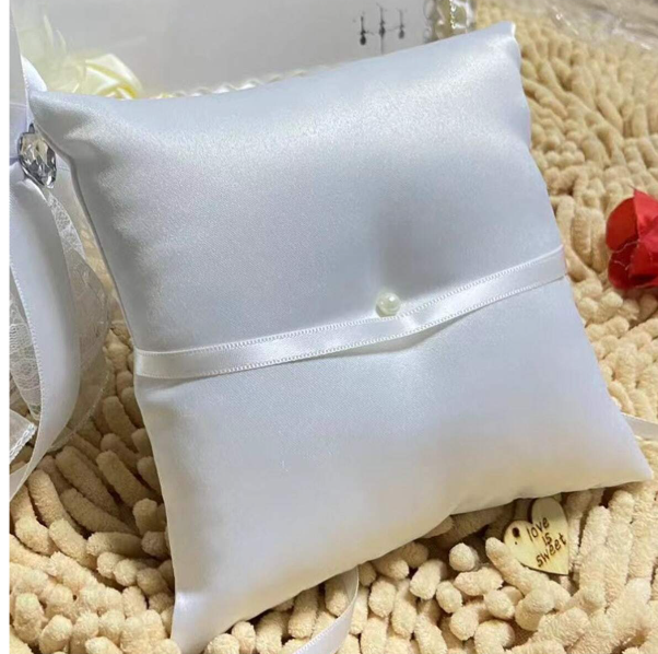 Mr & Mrs Wedding Ring Pillow