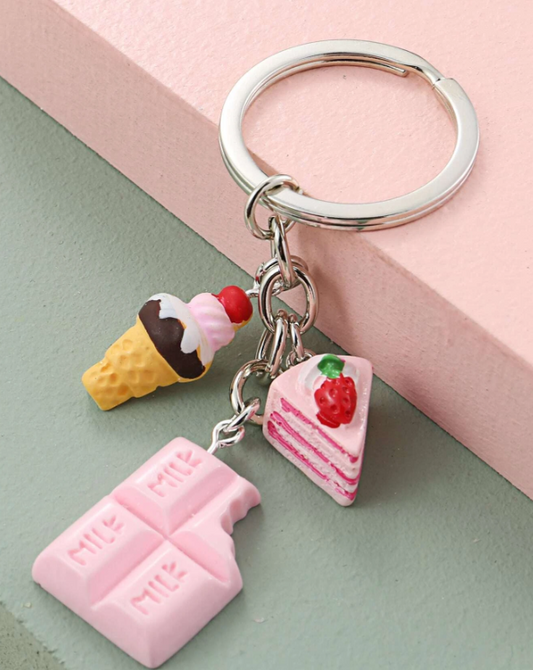 Cake Pendant Keychain For Gifts