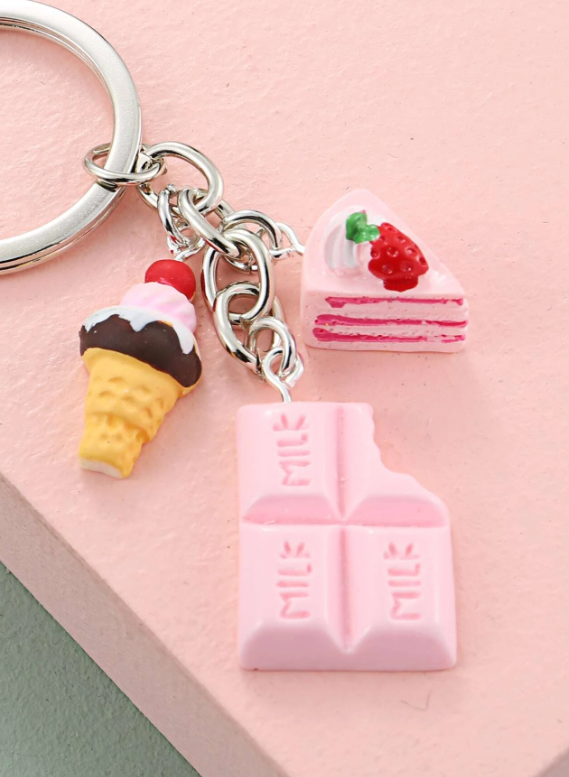 Cake Pendant Keychain For Gifts