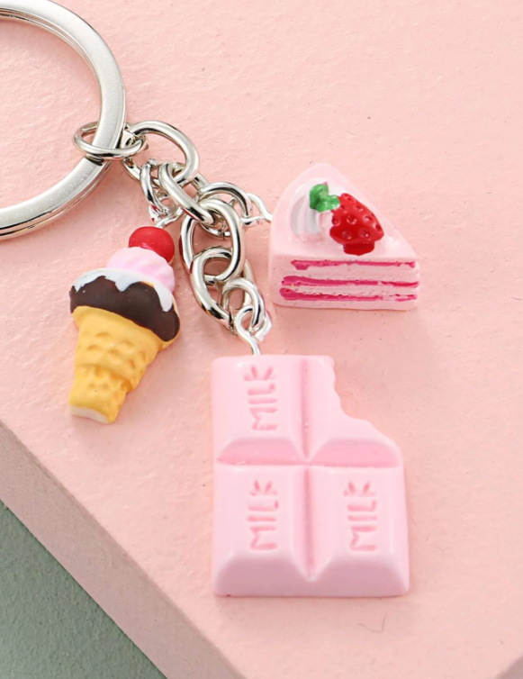 Cake Pendant Keychain For Gifts