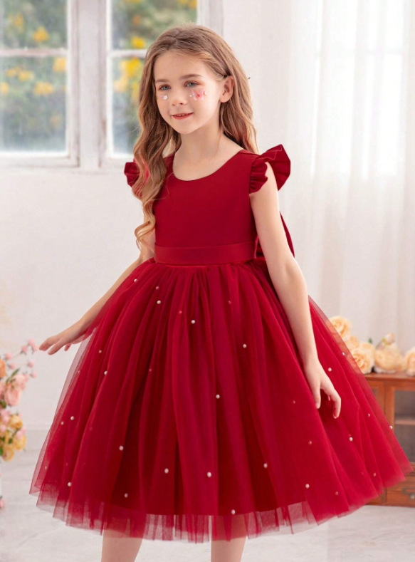 Mesh Princess Dress Ruffled