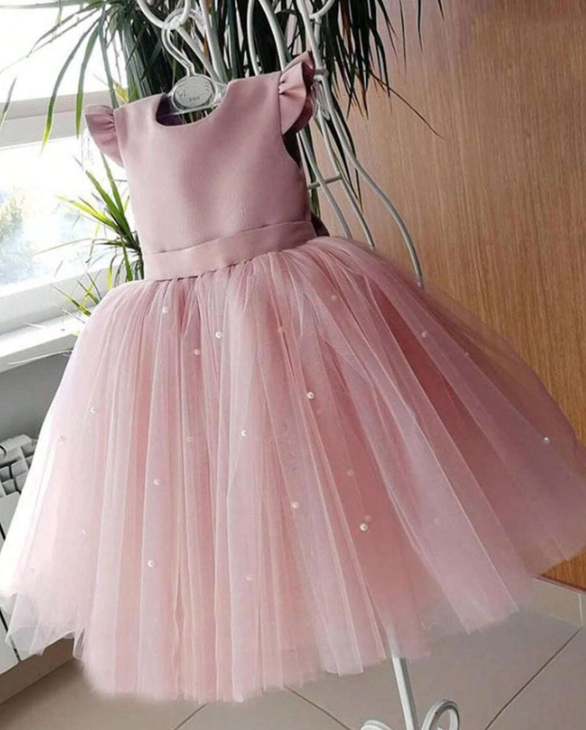 Mesh Princess Dress Ruffled