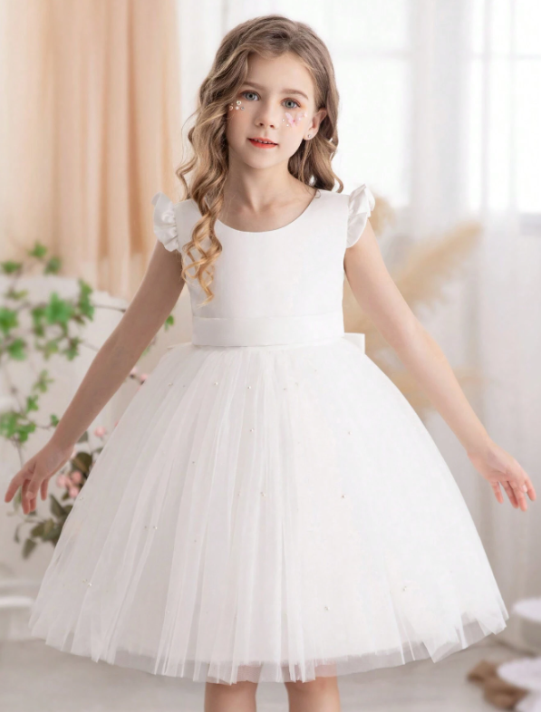 Mesh Princess Dress Ruffled