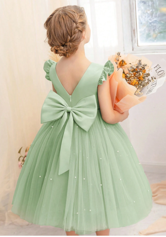 Mesh Princess Dress Ruffled