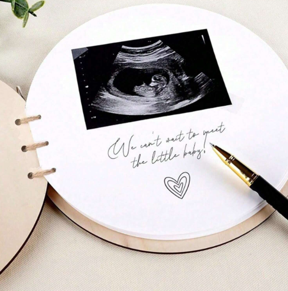 Guest Book - Wooden - Baby