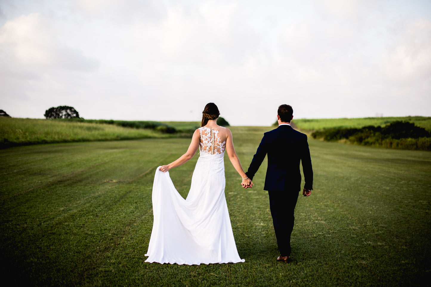 Exquisite Lace Overlay A-Line Wedding Dress