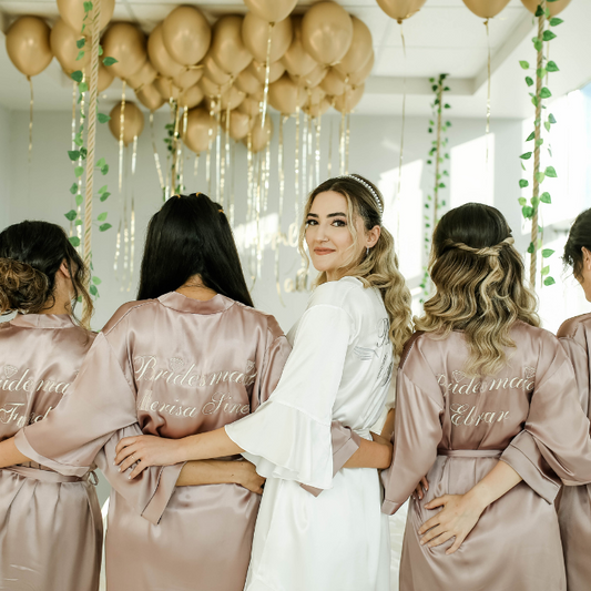 Personalized White and Colour Gowns