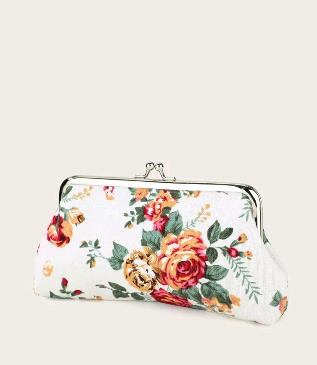 Floral Kiss Lock Purse