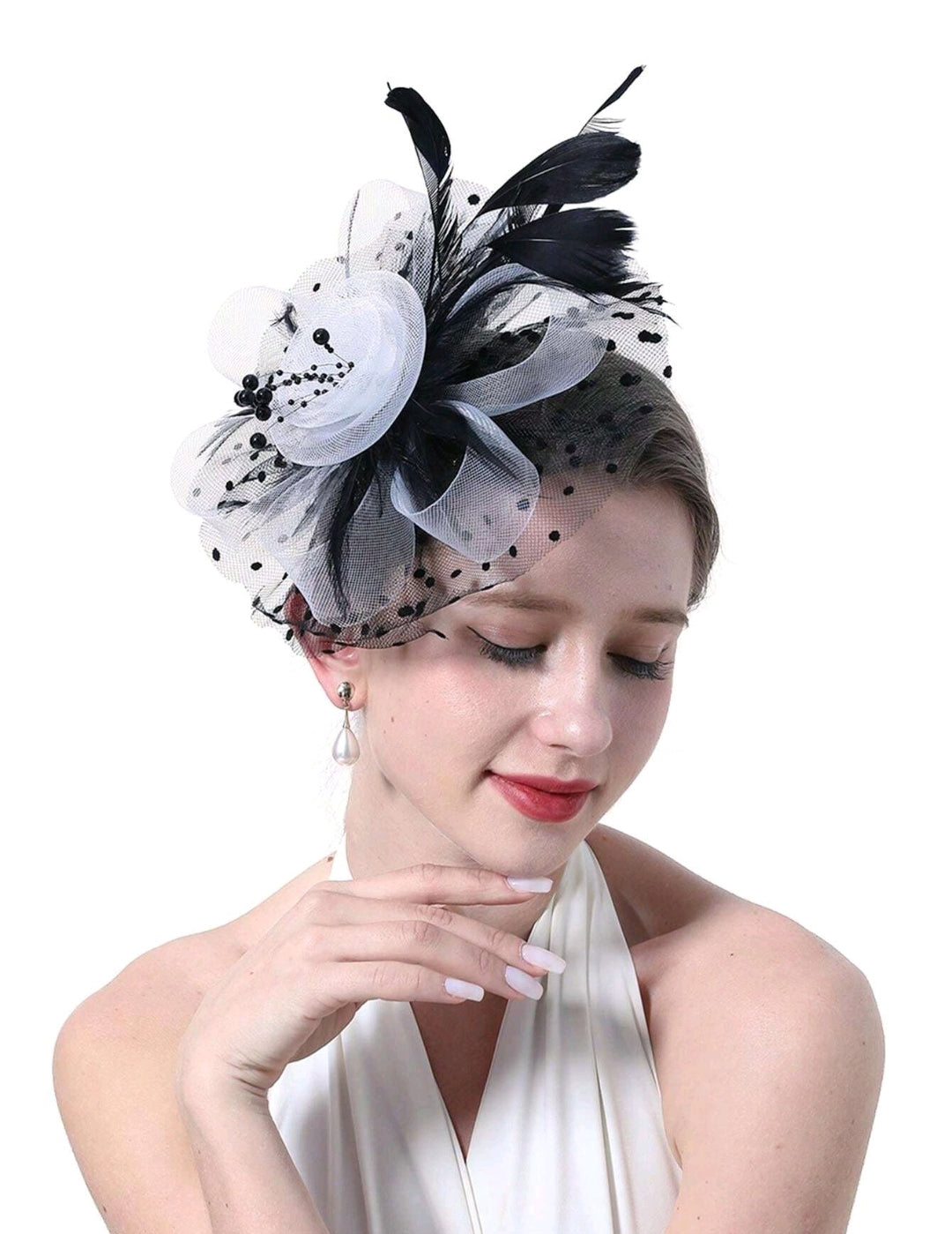 Feather Fascinator Tea Party Hat