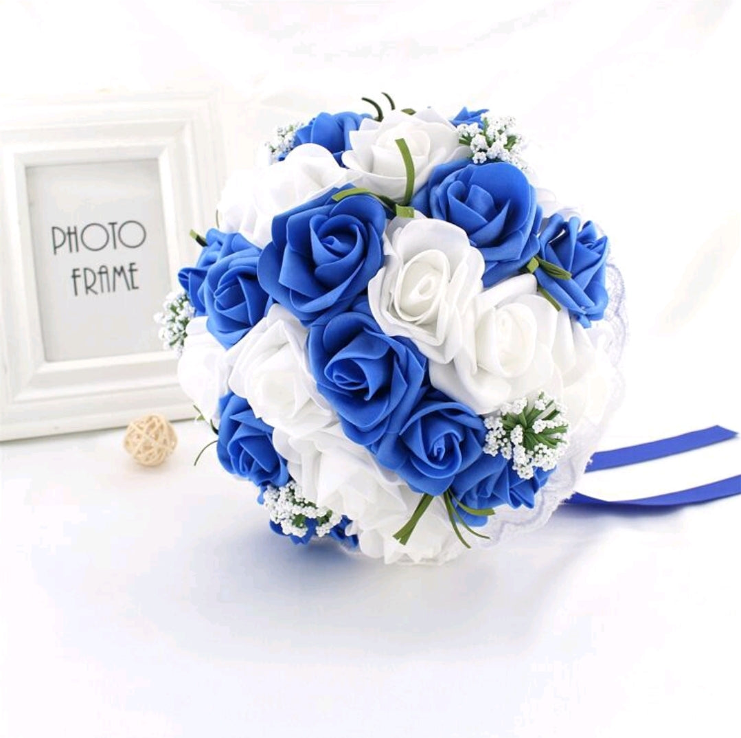 Pe Foam Roses Bridal Bouquet With Pearls