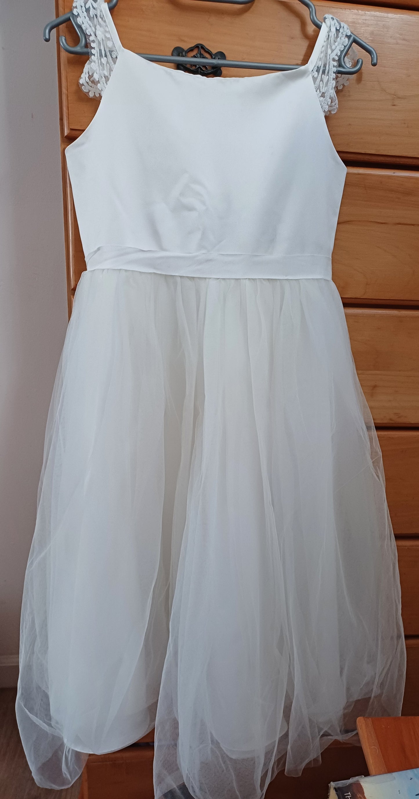 Girls Party Dress Ivory