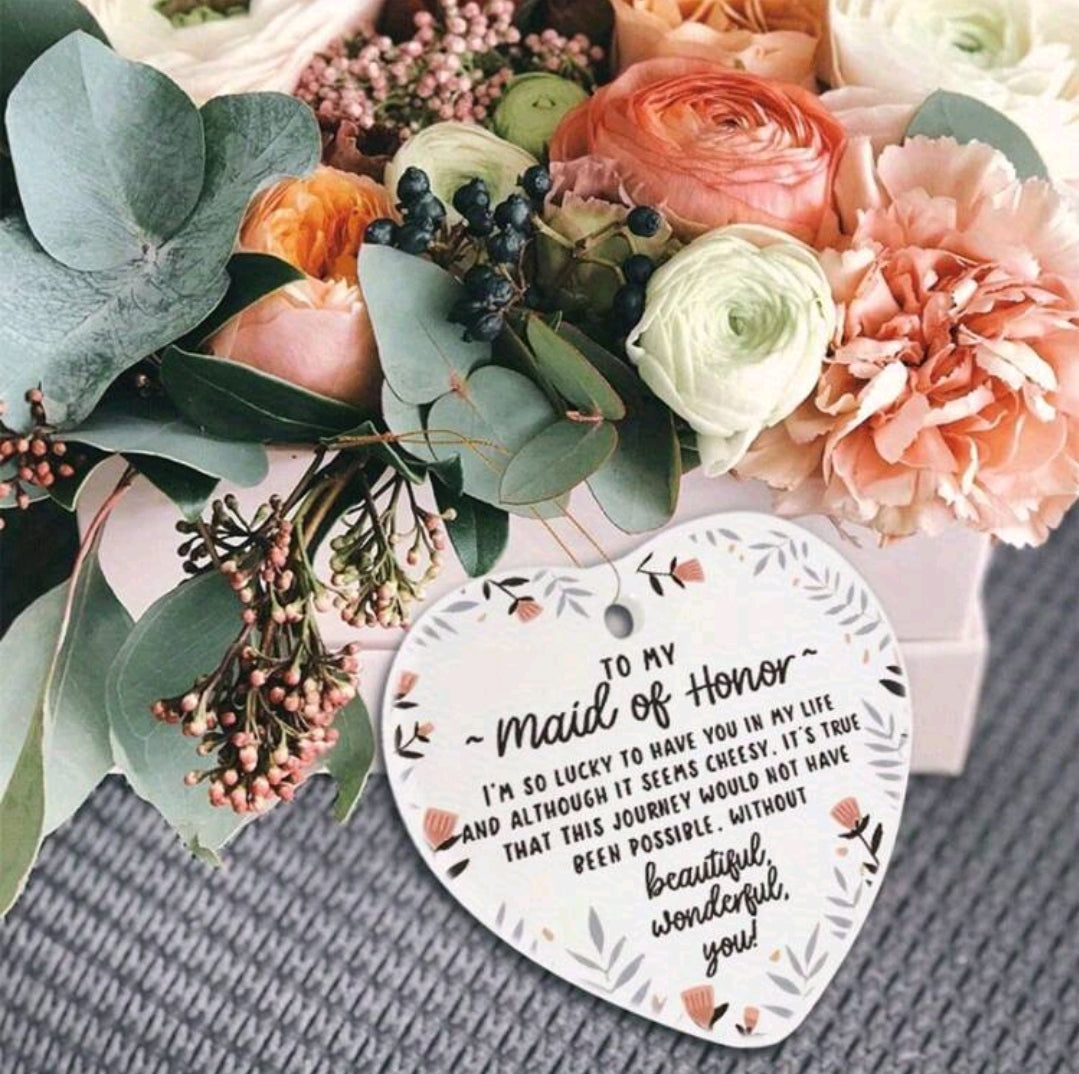 Maid of Honor Matron Floral Ornament