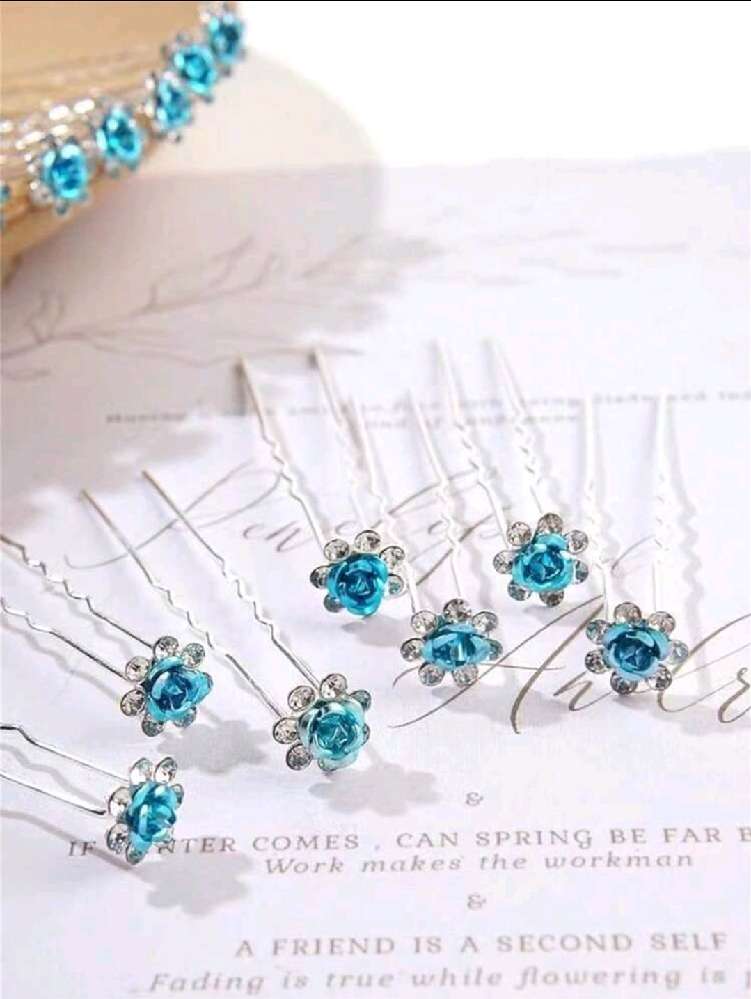 20pcs Bridal Hairpins With Rhinestone Decor