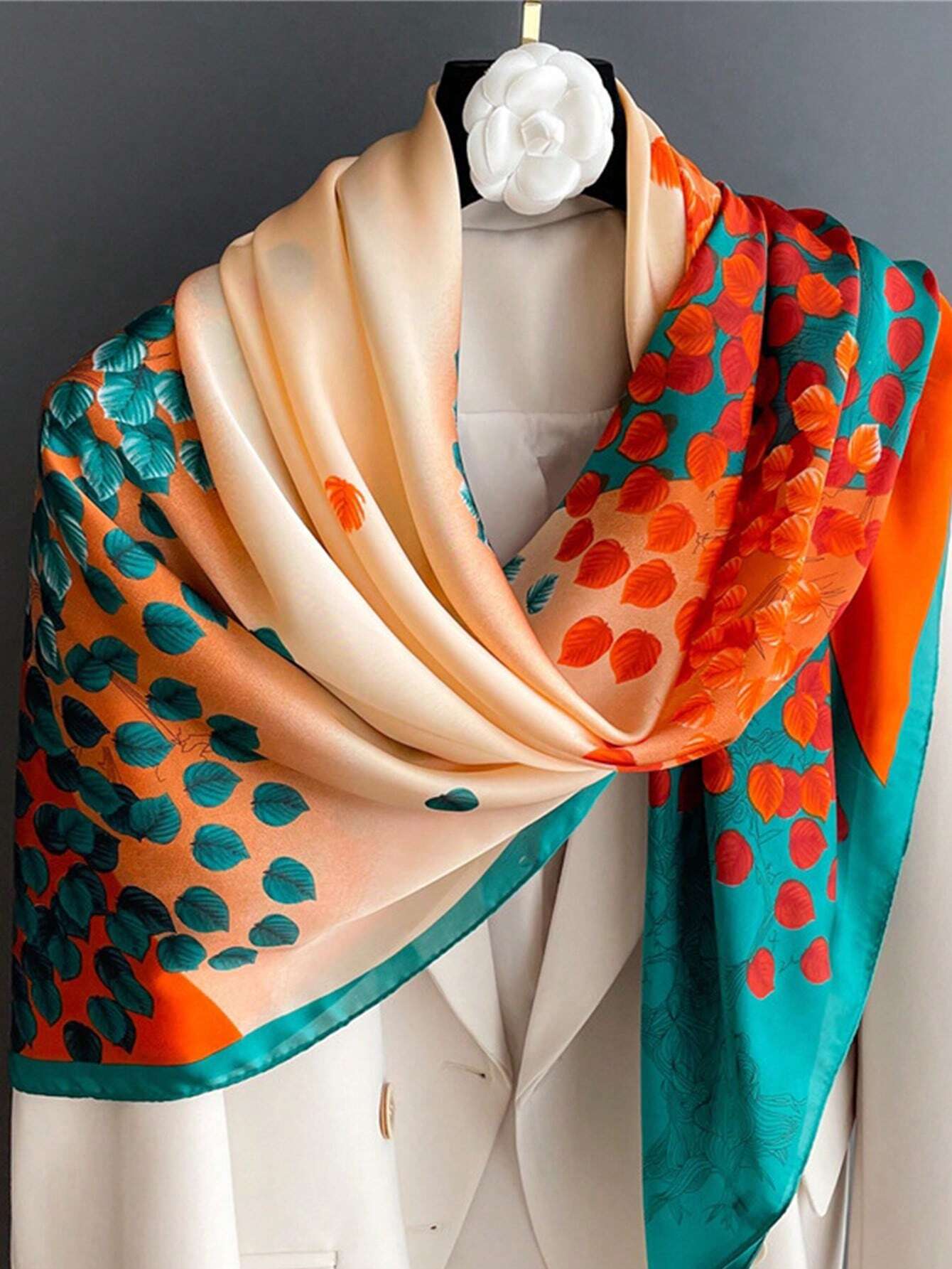 Simulation Silk Scarf