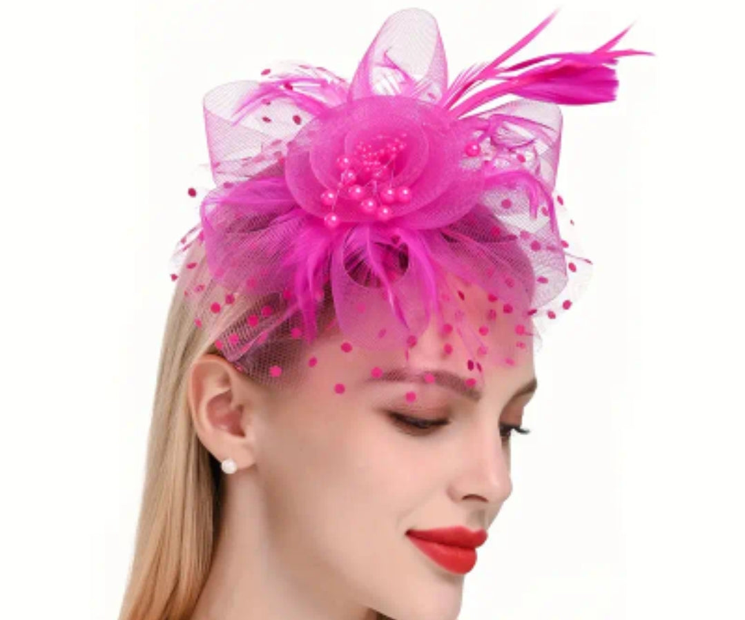 Hot Pink Fascinator