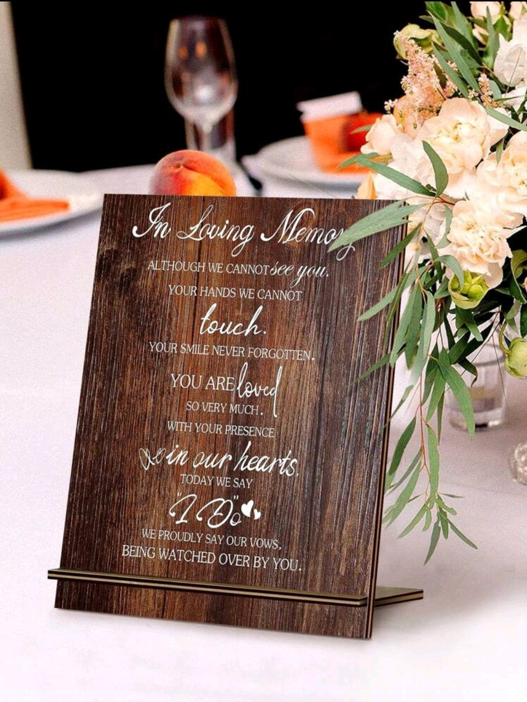 In Loving Memory Wedding Sign