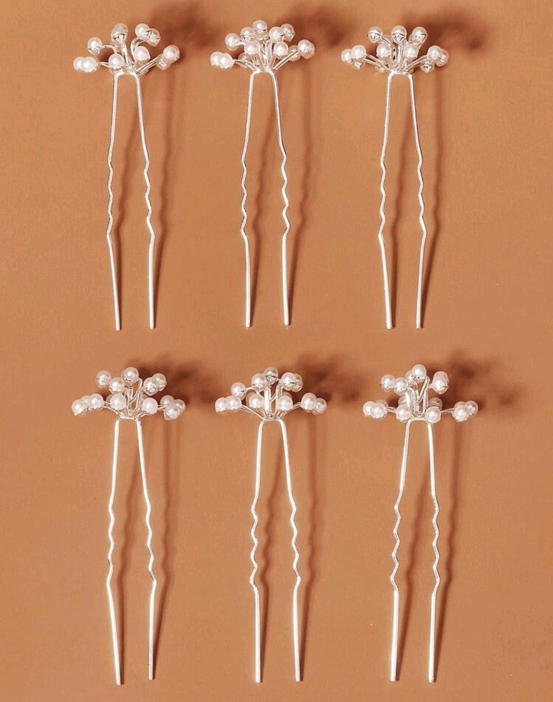 6pcs Faux Pearl Decor Hair Pin