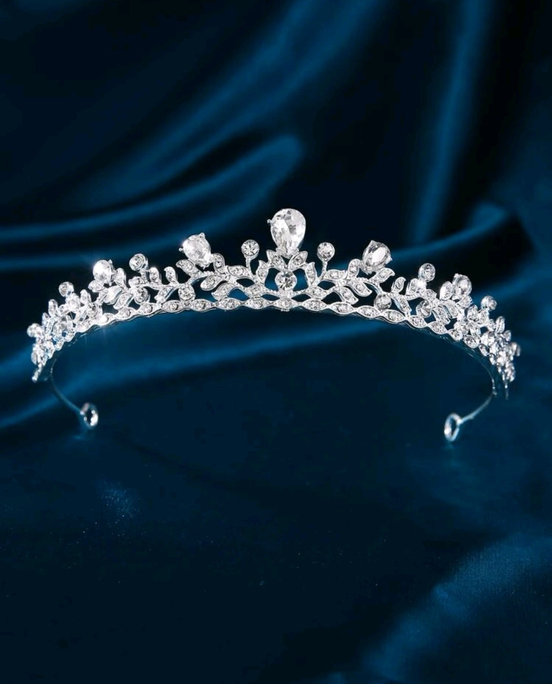 Rhinestone Crown Design elegant Bridal Headband