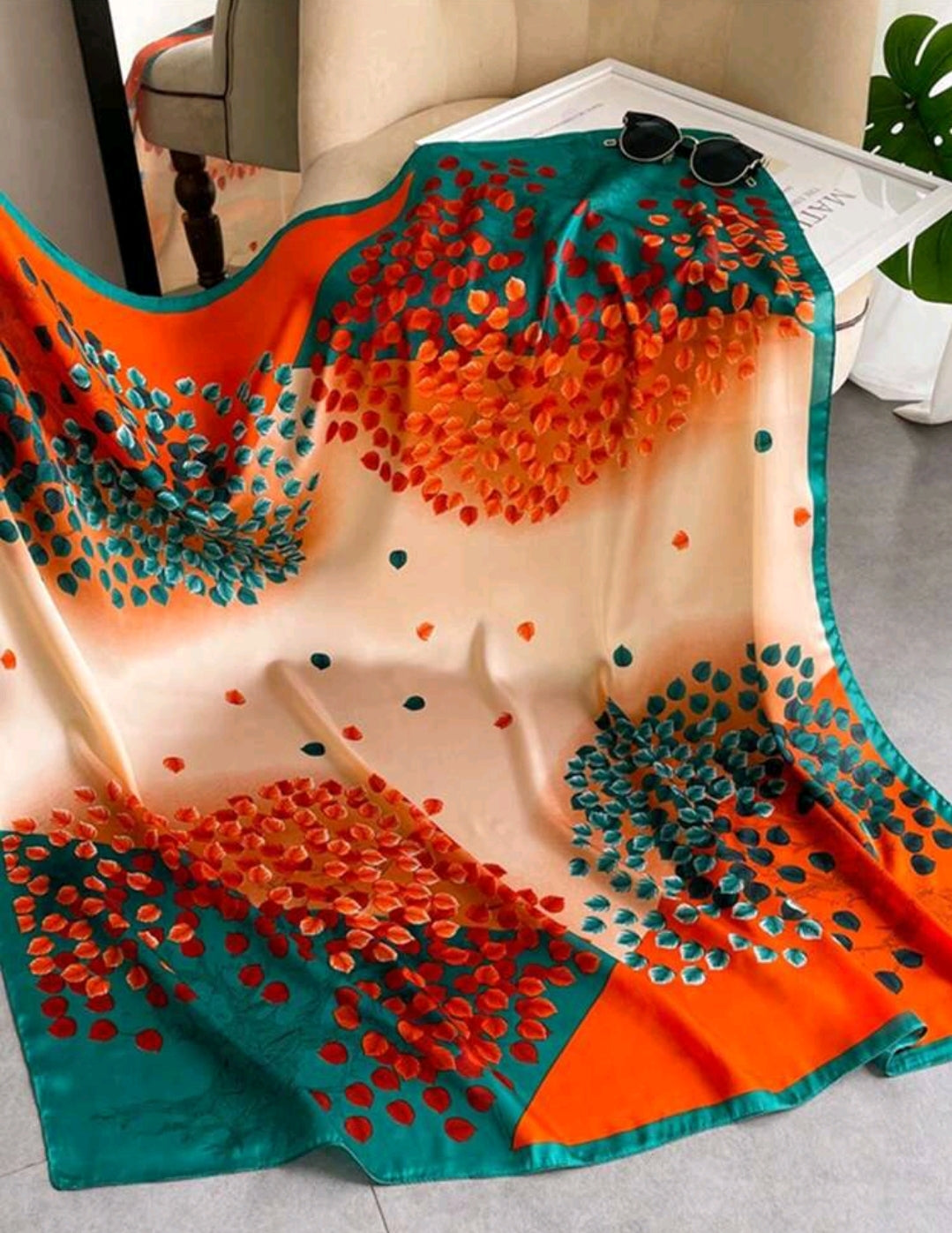 Simulation Silk Scarf