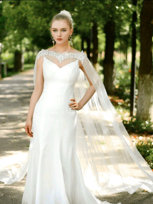 Off Shoulder Bridal Cape