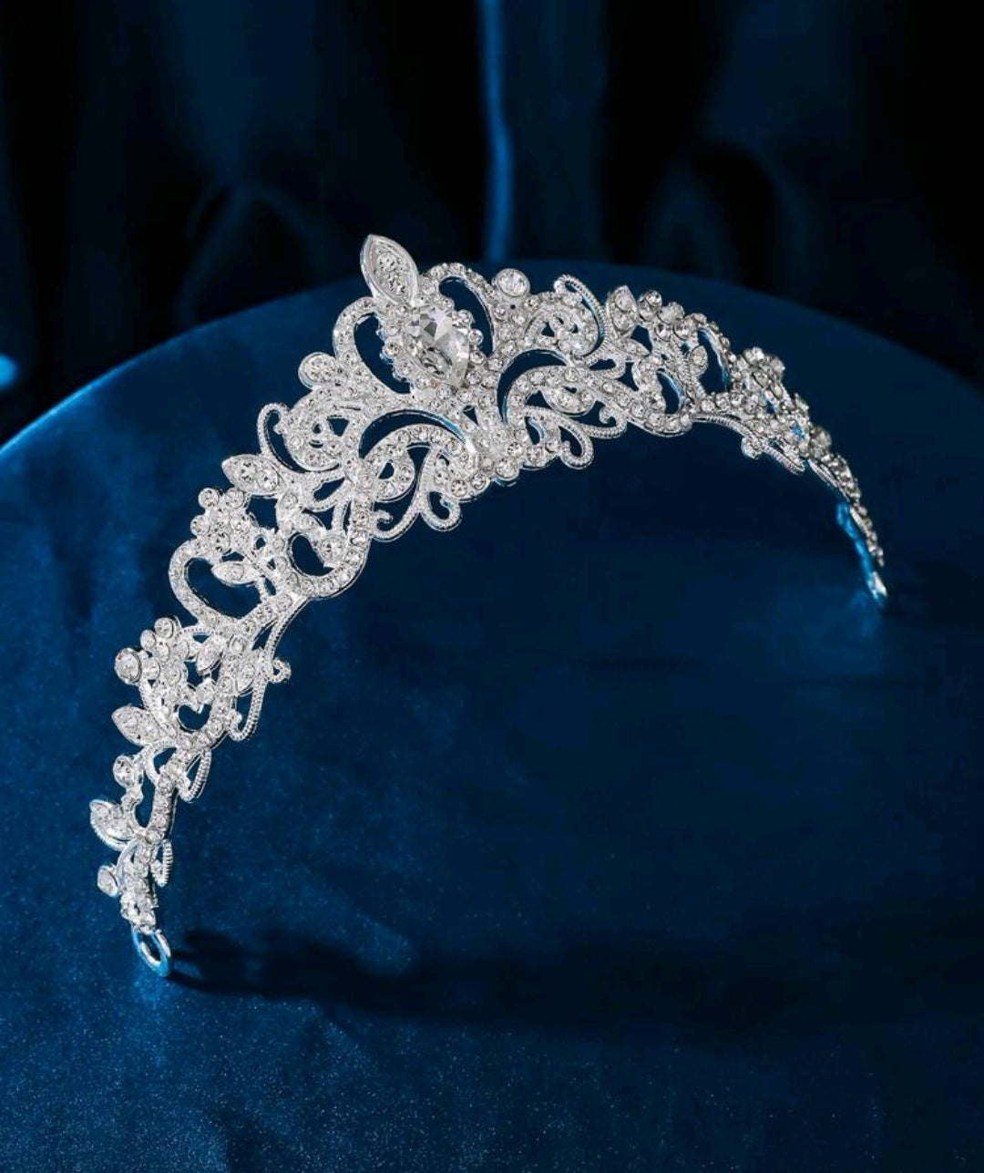 Rhinestone Crown Design Wedding Headband