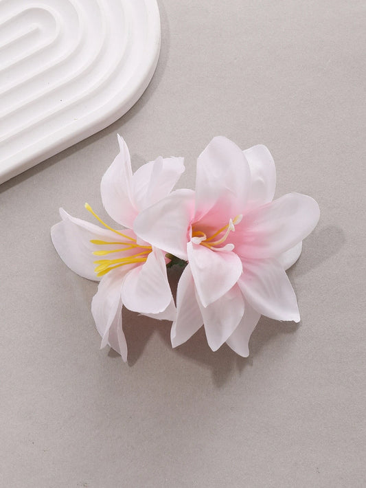 Flower Decor Hair Clip Boho Style