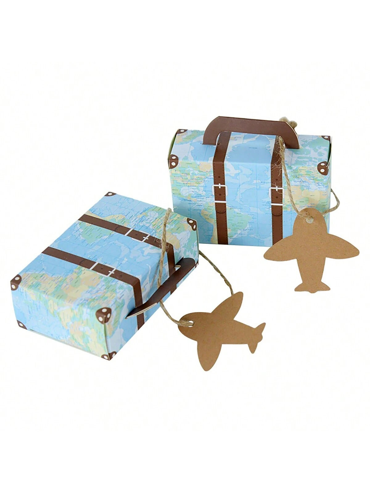 50 Pcs Mini Suitcase Wedding Favor Boxes