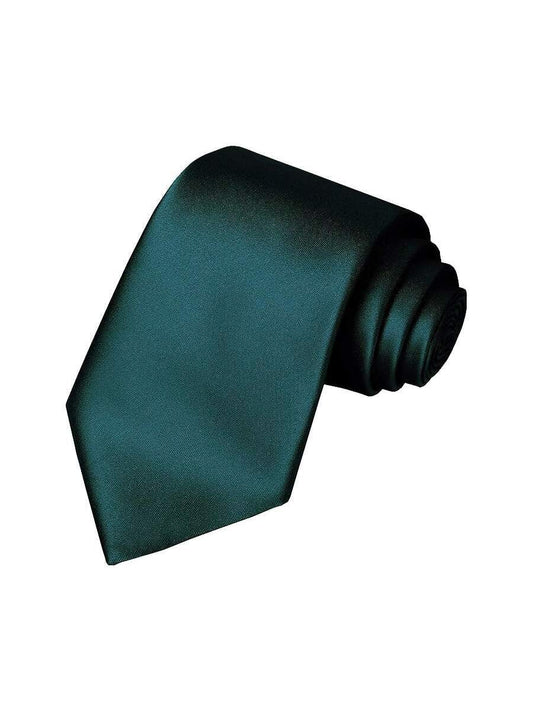 Groomsmen Solid Color Wedding Tie Green