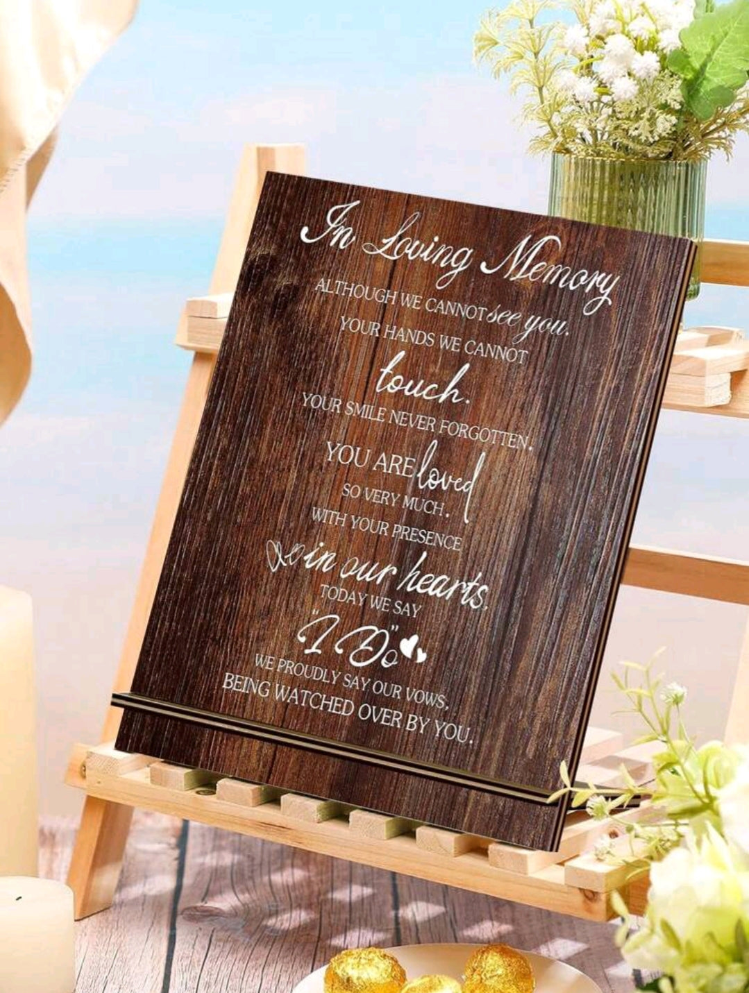 In Loving Memory Wedding Sign