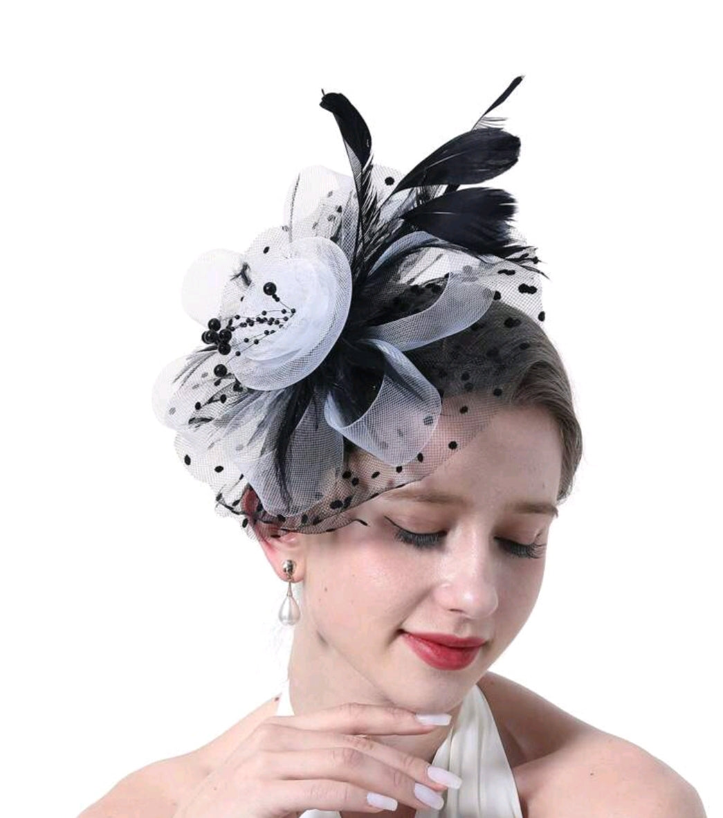 Feather Fascinator Tea Party Hat