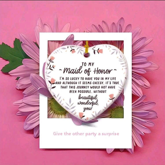 Maid of Honor Matron Floral Ornament