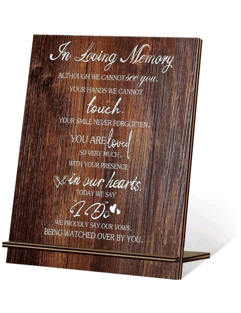 In Loving Memory Wedding Sign