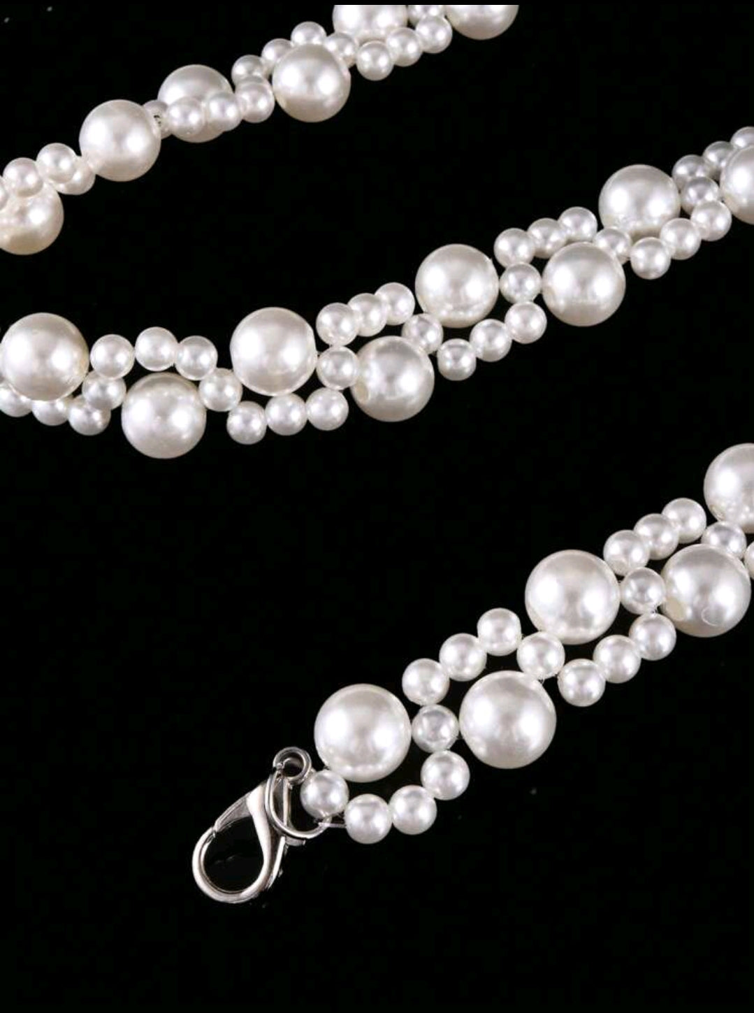 Faux Pearl Decorative Belt