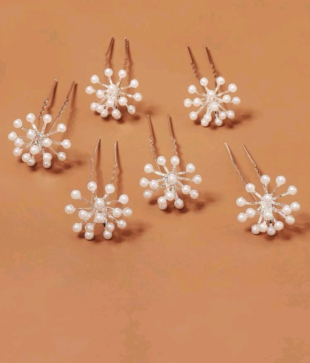 6pcs Faux Pearl Decor Hair Pin