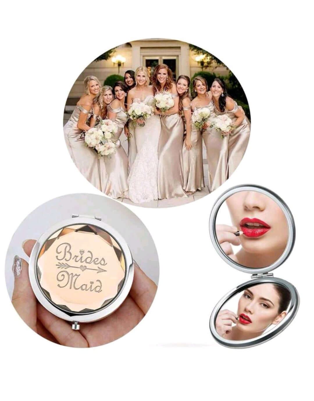 1pc Bridesmaid Makeup Mirror