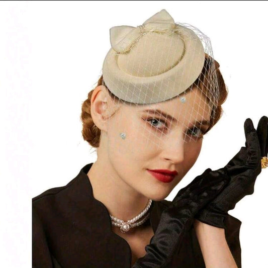 Vintage Pillbox Hat Fascinator