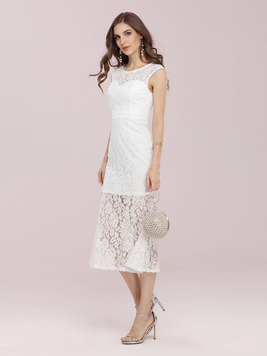 Gorgeous Round Neck Lace Party Dress