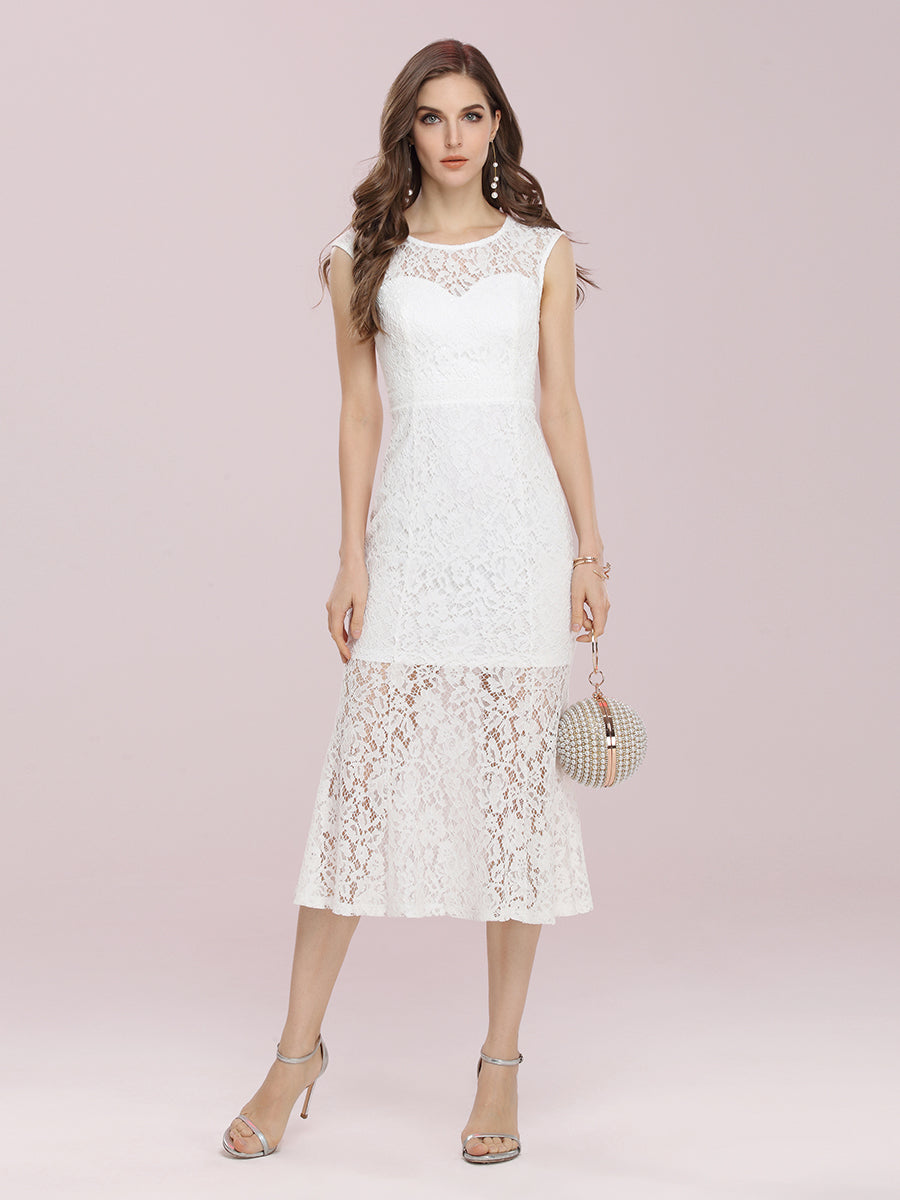 Gorgeous Round Neck Lace Party Dress