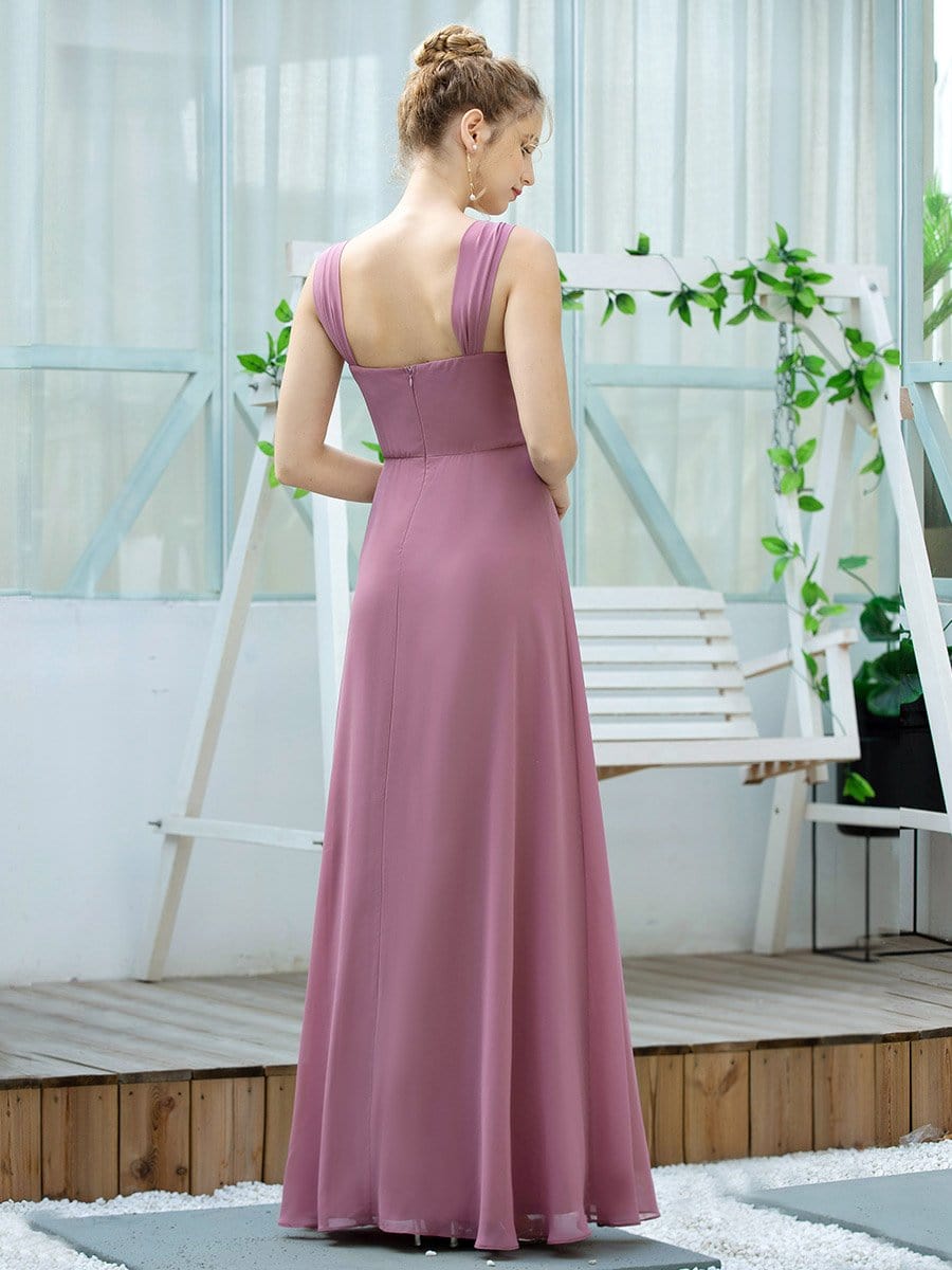 Ruched Chiffon Bridesmaid Dress