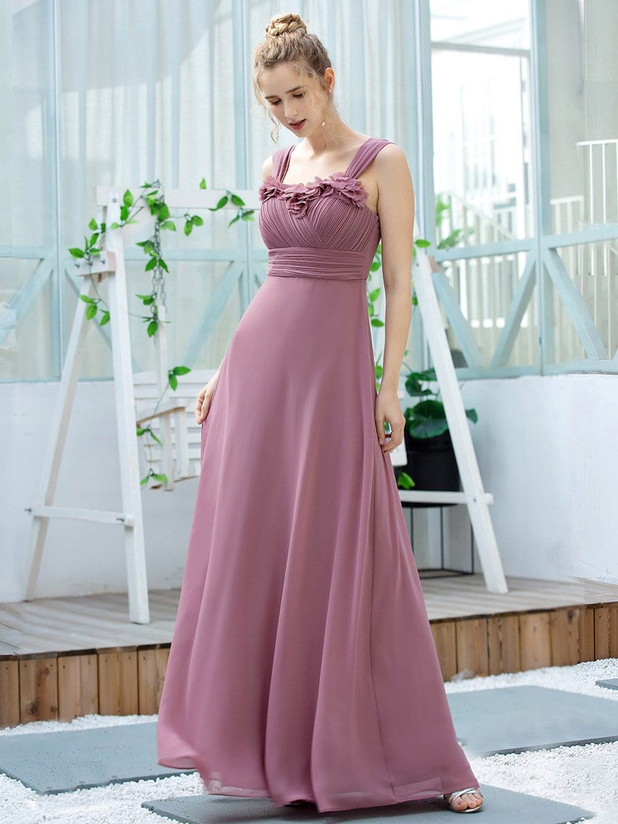 Ruched Chiffon Bridesmaid Dress